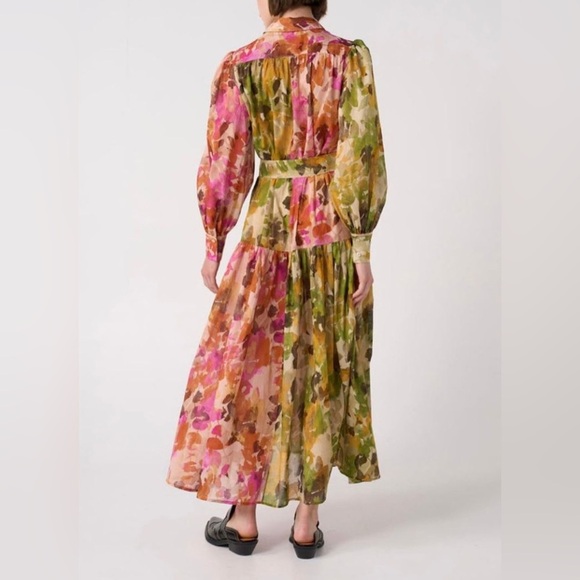 NEW NWT Evi Grintela Isla Belted Maxi Dress Size S - Picture 3 of 11